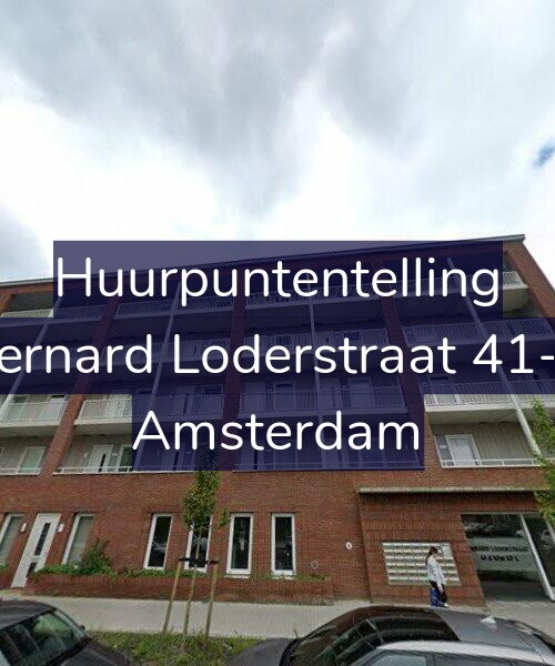 Foto gevel Huurpuntentelling voor Bernard Loderstraat 41-C, Amsterdam