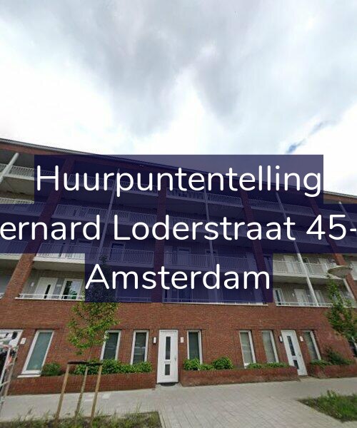 Foto gevel Huurpuntentelling voor Bernard Loderstraat 45-F, Amsterdam