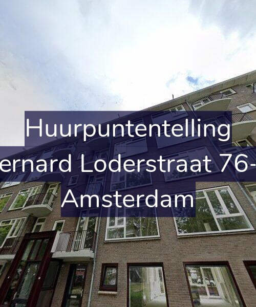 Foto gevel Huurpuntentelling voor Bernard Loderstraat 76-2, Amsterdam