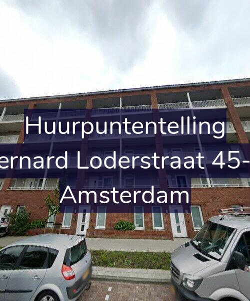 Foto gevel Huurpuntentelling voor Bernard Loderstraat 45-H, Amsterdam