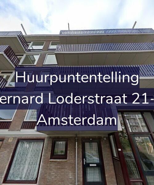 Foto gevel Huurpuntentelling voor Bernard Loderstraat 21-1, Amsterdam