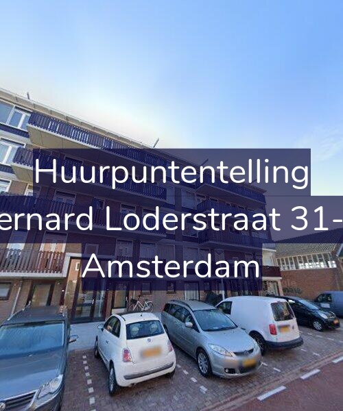 Foto gevel Huurpuntentelling voor Bernard Loderstraat 31-H, Amsterdam
