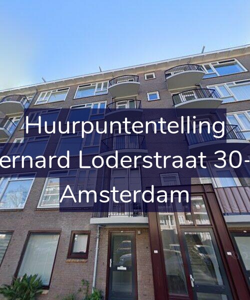 Foto gevel Huurpuntentelling voor Bernard Loderstraat 30-1, Amsterdam