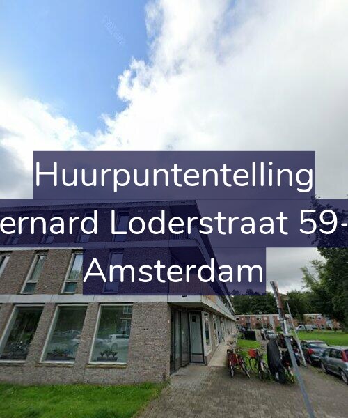 Foto gevel Huurpuntentelling voor Bernard Loderstraat 59-E, Amsterdam