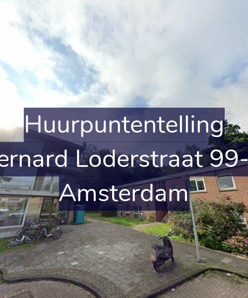 Foto gevel Huurpuntentelling voor Bernard Loderstraat 99-H, Amsterdam