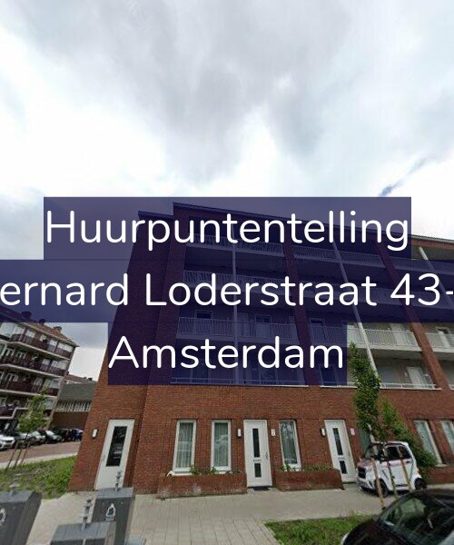 Foto gevel Huurpuntentelling voor Bernard Loderstraat 43-L, Amsterdam