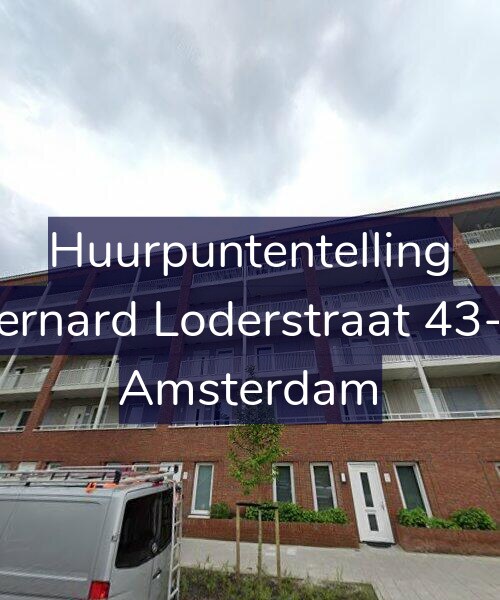 Foto gevel Huurpuntentelling voor Bernard Loderstraat 43-G, Amsterdam