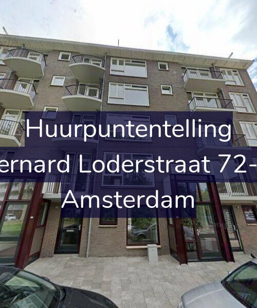 Foto gevel Huurpuntentelling voor Bernard Loderstraat 72-H, Amsterdam