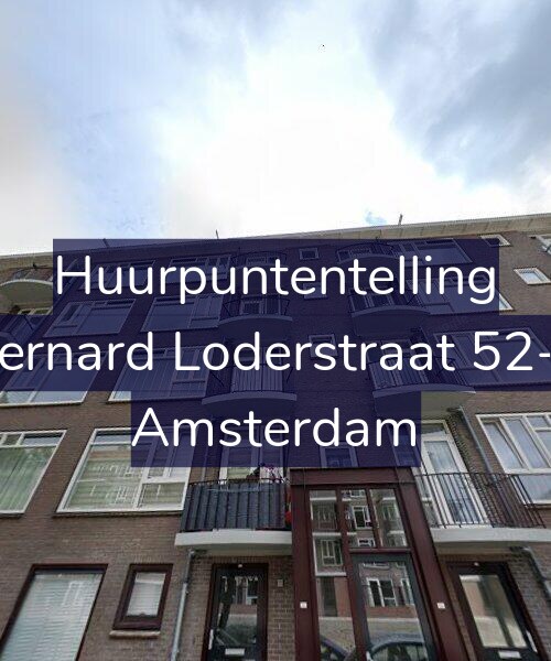 Foto gevel Huurpuntentelling voor Bernard Loderstraat 52-3, Amsterdam