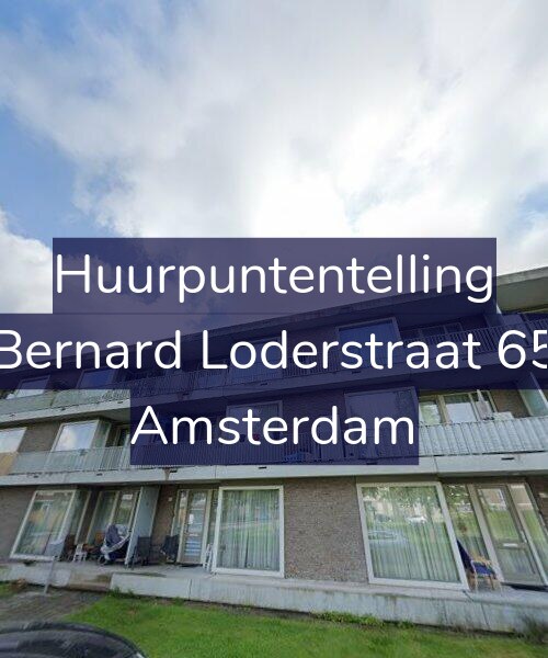 Foto gevel Huurpuntentelling voor Bernard Loderstraat 65, Amsterdam