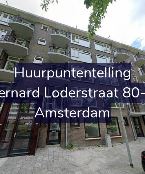 Foto gevel Huurpuntentelling voor Bernard Loderstraat 80-H, Amsterdam