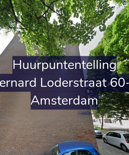 Foto gevel Huurpuntentelling voor Bernard Loderstraat 60-1, Amsterdam