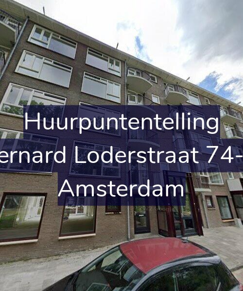 Foto gevel Huurpuntentelling voor Bernard Loderstraat 74-H, Amsterdam