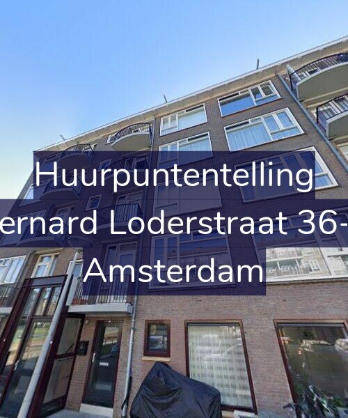 Foto gevel Huurpuntentelling voor Bernard Loderstraat 36-1, Amsterdam
