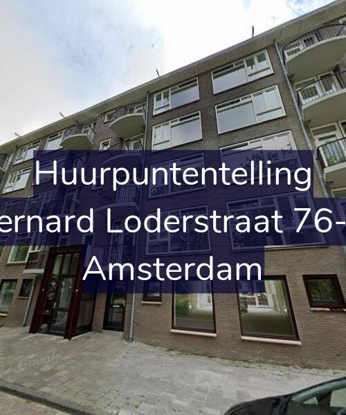 Foto gevel Huurpuntentelling voor Bernard Loderstraat 76-H, Amsterdam