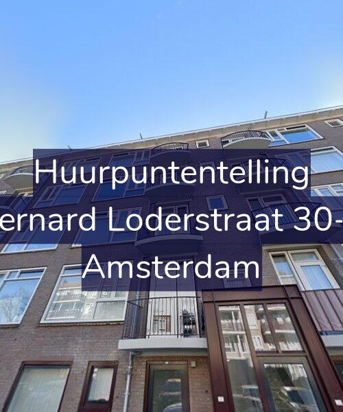 Foto gevel Huurpuntentelling voor Bernard Loderstraat 30-3, Amsterdam