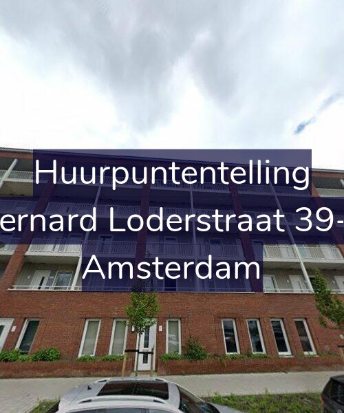 Foto gevel Huurpuntentelling voor Bernard Loderstraat 39-F, Amsterdam