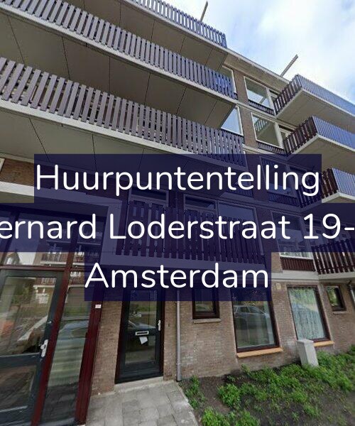 Foto gevel Huurpuntentelling voor Bernard Loderstraat 19-H, Amsterdam