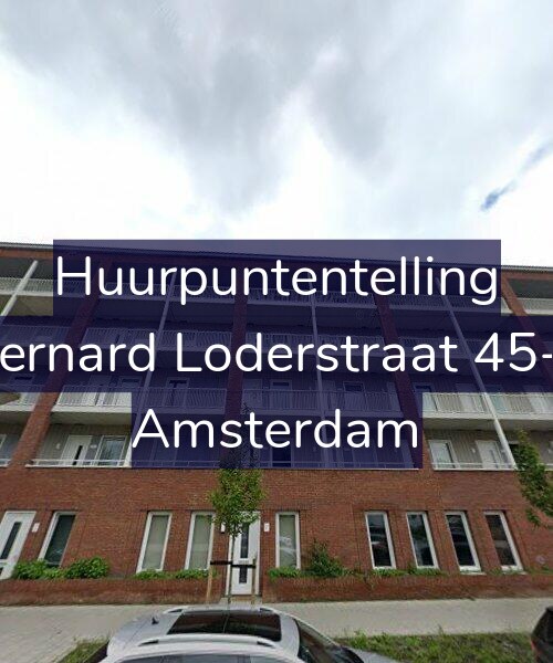 Foto gevel Huurpuntentelling voor Bernard Loderstraat 45-E, Amsterdam