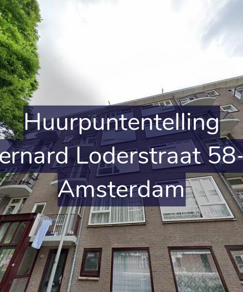Foto gevel Huurpuntentelling voor Bernard Loderstraat 58-2, Amsterdam