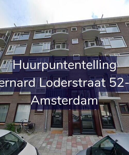 Foto gevel Huurpuntentelling voor Bernard Loderstraat 52-H, Amsterdam