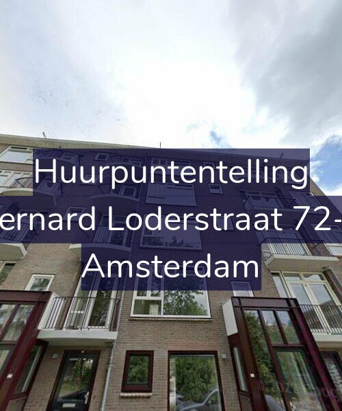 Foto gevel Huurpuntentelling voor Bernard Loderstraat 72-2, Amsterdam