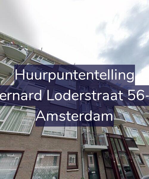 Foto gevel Huurpuntentelling voor Bernard Loderstraat 56-3, Amsterdam
