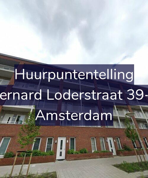 Foto gevel Huurpuntentelling voor Bernard Loderstraat 39-E, Amsterdam