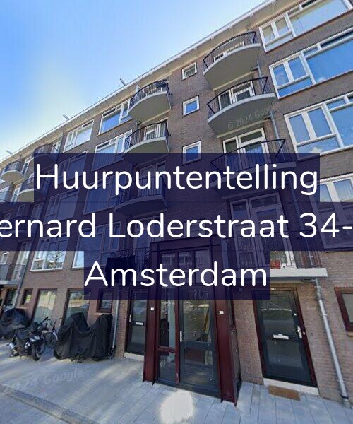 Foto gevel Huurpuntentelling voor Bernard Loderstraat 34-H, Amsterdam
