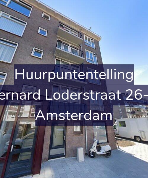 Foto gevel Huurpuntentelling voor Bernard Loderstraat 26-H, Amsterdam