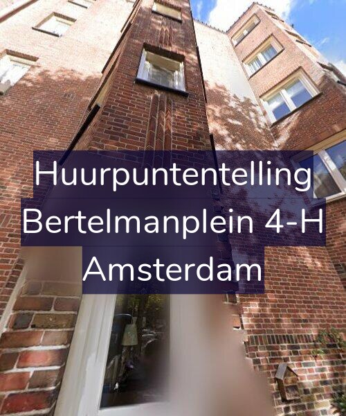 Foto gevel Huurpuntentelling voor Bertelmanplein 4-H, Amsterdam