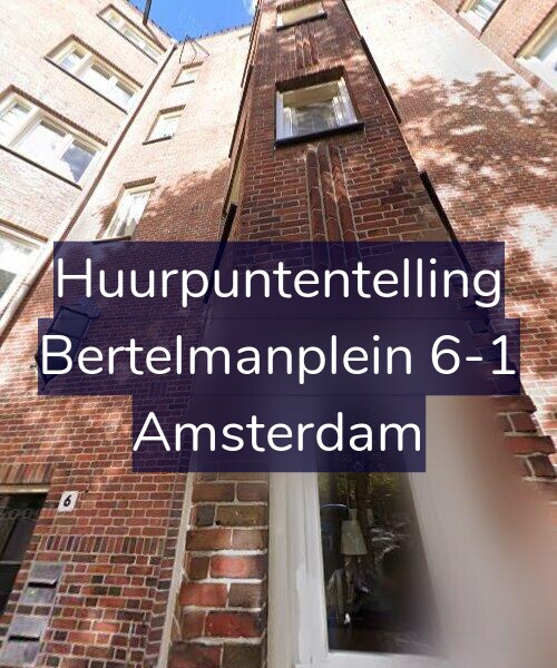 Foto gevel Huurpuntentelling voor Bertelmanplein 6-1, Amsterdam