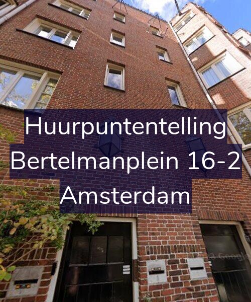 Foto gevel Huurpuntentelling voor Bertelmanplein 16-2, Amsterdam