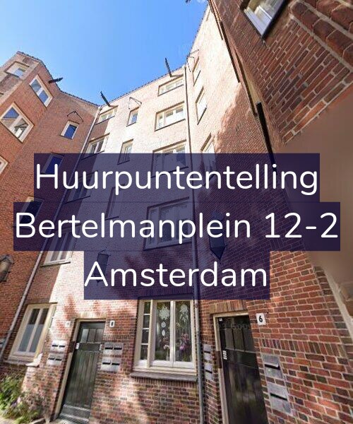 Foto gevel Huurpuntentelling voor Bertelmanplein 12-2, Amsterdam