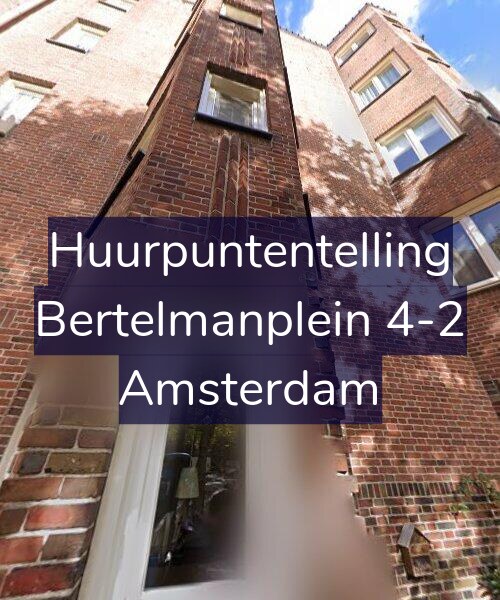 Foto gevel Huurpuntentelling voor Bertelmanplein 4-2, Amsterdam