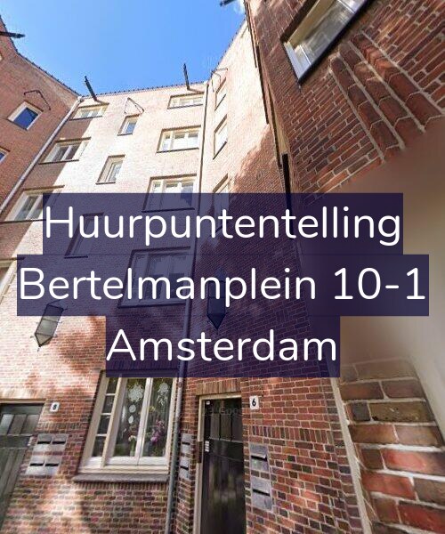 Foto gevel Huurpuntentelling voor Bertelmanplein 10-1, Amsterdam