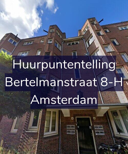 Foto gevel Huurpuntentelling voor Bertelmanstraat 8-H, Amsterdam