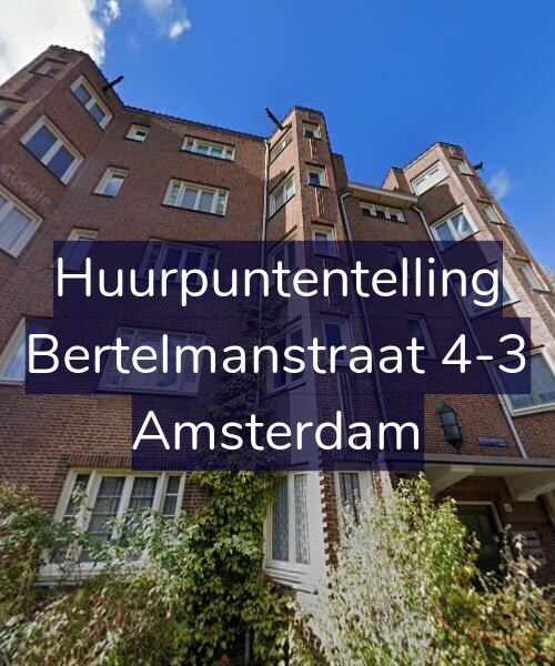 Foto gevel Huurpuntentelling voor Bertelmanstraat 4-3, Amsterdam