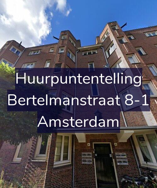 Foto gevel Huurpuntentelling voor Bertelmanstraat 8-1, Amsterdam