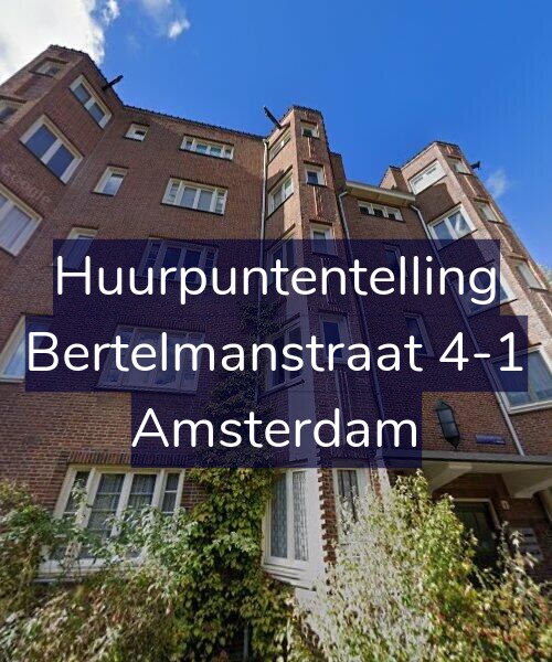 Foto gevel Huurpuntentelling voor Bertelmanstraat 4-1, Amsterdam