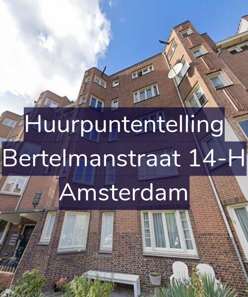 Foto gevel Huurpuntentelling voor Bertelmanstraat 14-H, Amsterdam