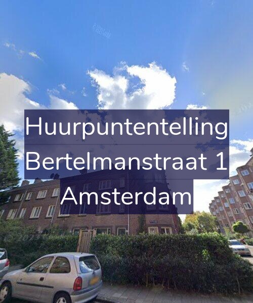 Foto gevel Huurpuntentelling voor Bertelmanstraat 1, Amsterdam