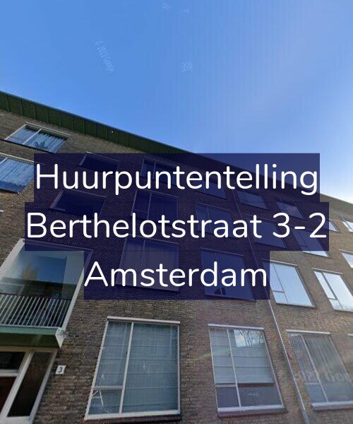 Foto gevel Huurpuntentelling voor Berthelotstraat 3-2, Amsterdam
