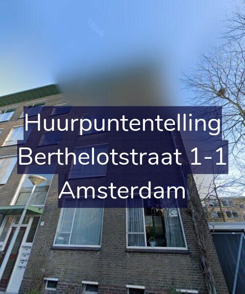 Foto gevel Huurpuntentelling voor Berthelotstraat 1-1, Amsterdam