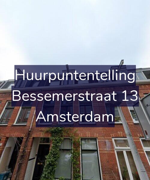 Foto gevel Huurpuntentelling voor Bessemerstraat 13, Amsterdam