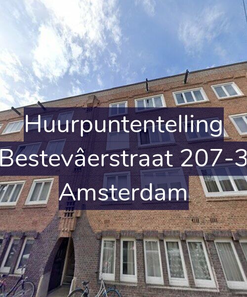 Foto gevel Huurpuntentelling voor Bestevâerstraat 207-3, Amsterdam