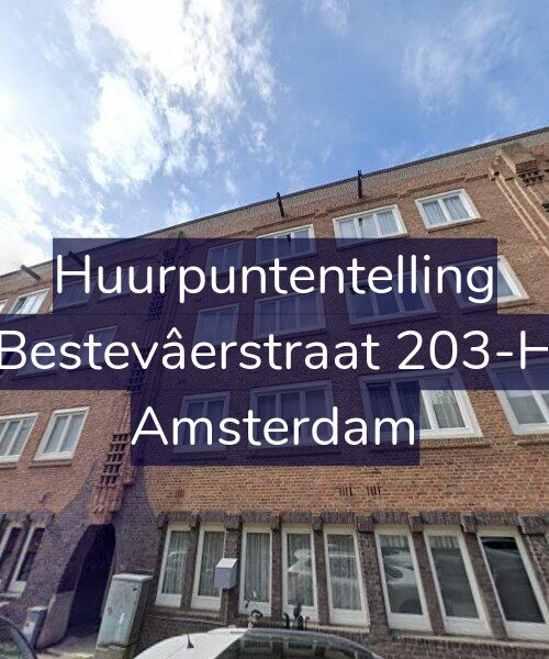 Foto gevel Huurpuntentelling voor Bestevâerstraat 203-H, Amsterdam