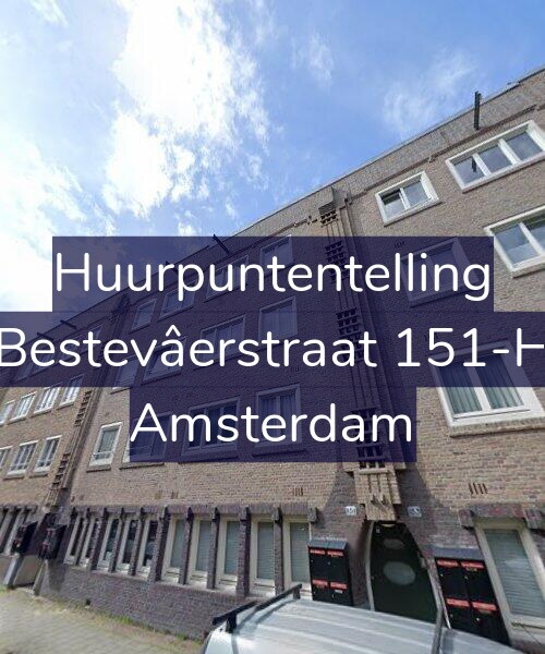 Foto gevel Huurpuntentelling voor Bestevâerstraat 151-H, Amsterdam