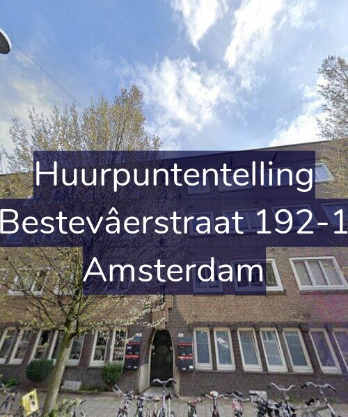 Foto gevel Huurpuntentelling voor Bestevâerstraat 192-1, Amsterdam