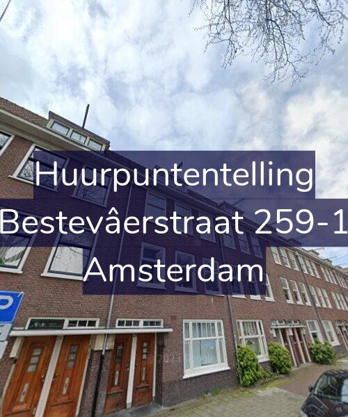 Foto gevel Huurpuntentelling voor Bestevâerstraat 259-1, Amsterdam